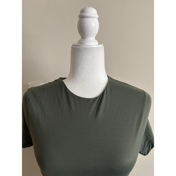 Abercrombie & Fitch Womens Small Crop Top Short Sleeve Grunge Casual Stretch - Picture 2 of 5